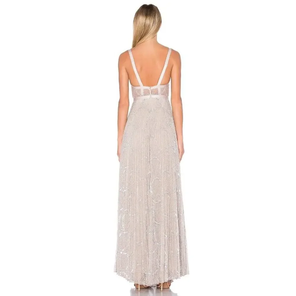 Alexis Isabella Gown Silver - Picture 3 of 10